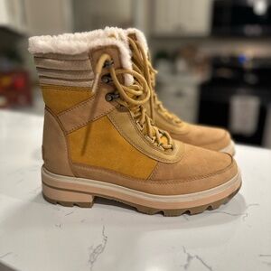 ⭐️⭐️ Sorel Lennox Lace Cozy Stacked Waterproof Snow Boots NL4842-712 Women’s 9